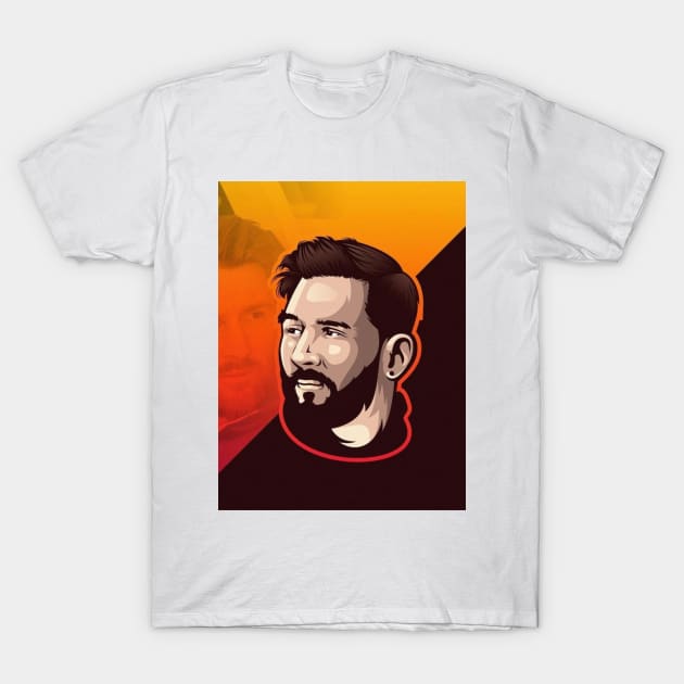 Products printed with famous football players T-Shirt by NTR_STUDIO